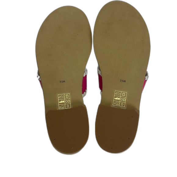 Jack Rogers Flat Sandals Women’s Size 7.5M Color Magenta Pink and White - Picture 8 of 10